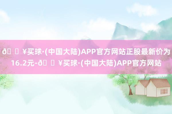 🔥买球·(中国大陆)APP官方网站正股最新价为16.2元-🔥买球·(中国大陆)APP官方网站